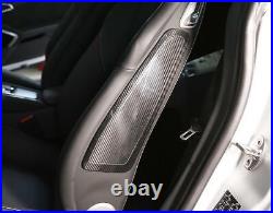 For Porsche 911 718 Real Carbon Fiber Interior Car Seat Side Panel Cover Trim