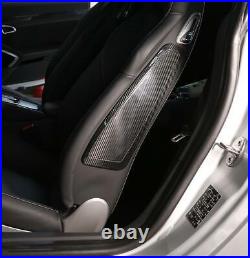 For Porsche 911 718 Real Carbon Fiber Interior Car Seat Side Panel Cover Trim