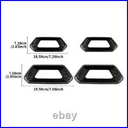 For SEAT Born Ateca Leon 21-2025 Car Seat Frame Interior Trim Cover Carbon Fiber