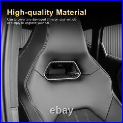 For SEAT Born Ateca Leon 21-2025 Car Seat Frame Interior Trim Cover Carbon Fiber