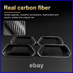 For SEAT Born Ateca Leon 21-2025 Car Seat Frame Interior Trim Cover Carbon Fiber