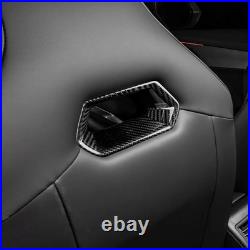 For SEAT Born Ateca Leon 21-2025 Car Seat Frame Interior Trim Cover Carbon Fiber