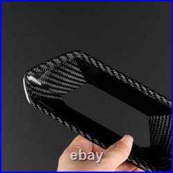 For SEAT Born Ateca Leon 21-2025 Car Seat Frame Interior Trim Cover Carbon Fiber