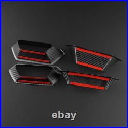 For SEAT Born Ateca Leon 21-2025 Car Seat Frame Interior Trim Cover Carbon Fiber