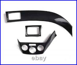 For Subaru Forester WRX STI Interior 08-14 ABS Black Carbon Fiber Dash Trim Set