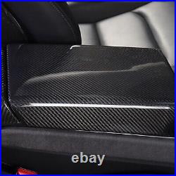 For Tesla Model 3/Y 2017-2023 Carbon Fiber Interior Armrest Storage Box Cover