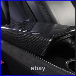 For Tesla Model 3/Y 2017-2023 Carbon Fiber Interior Armrest Storage Box Cover