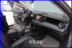 For Toyota RAV4 2016-2018 ABS Carbon Fiber Interior Decoration Cover Trim 19Pcs