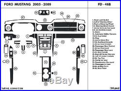 Ford Mustang 05-09 Real Carbon Fiber Dash Kit Trim interior trim accessories