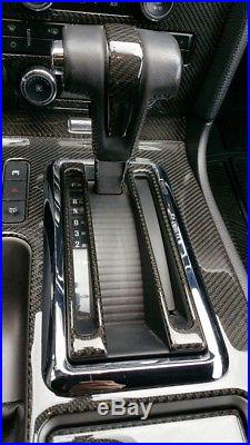 Ford Mustang 2010-up without nav Real Carbon Fiber Dash Kit interior basic kit