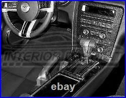 Ford Mustang 2013 2014 Shelby Gt 500 St Interior Real Carbon Dash Trim Kit Set
