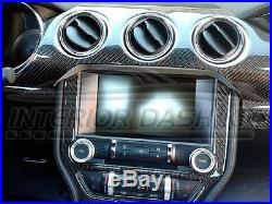 Ford Mustang Gt 350 Ecoboost Interior Real Carbon Dash Trim Kit 2015 2016 2017