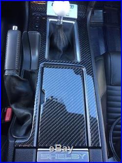 Ford Mustang Gt 500 Shelby Interior Real Carbon Fiber Dash Trim Kit 12 2013 2014