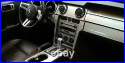 Ford Mustang Gt Interior Brushed Aluminum Dash Trim Kit 2005 2006 2007 2008 2009