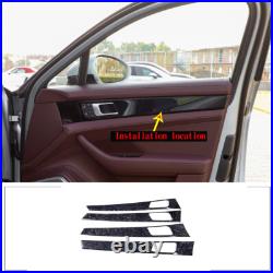 Forged Carbon Fiber Interior Door Panel Cover Trim For Porsche Panamera 17-21