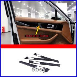 Forged Carbon Fiber Interior Door Panel Cover Trim For Porsche Panamera 17-21
