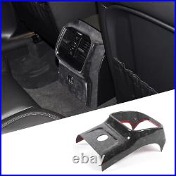 Forged Carbon Fiber Interior Rear Air Vent Cover Trim For Porsche Macan 2014-22
