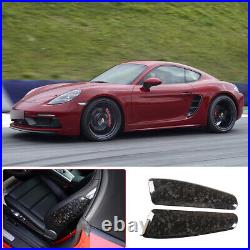 Forged Carbon Fiber Interior Seat Side Panel Trim Cover for Porsche 911 718