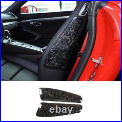 Forged Carbon Fiber Interior Seat Side Panel Trim Cover for Porsche 911 718