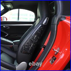 Forged Carbon Fiber Interior Seat Side Panel Trim Cover for Porsche 911 718