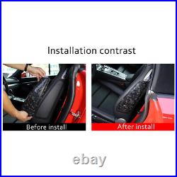 Forged Carbon Fiber Interior Seat Side Panel Trim Cover for Porsche 911 718