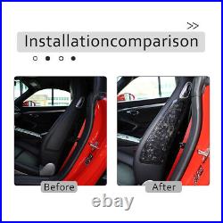 Forged Carbon Fiber Interior Seat Side Panel Trim Cover for Porsche 911 718