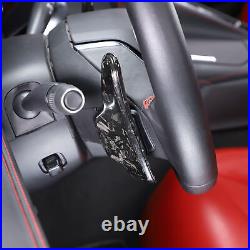 Forged Carbon Fiber interior Paddle Shifter Trim Cover For Corvette C8 2020-2024