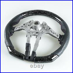 Forged Carbon Leather Steering Wheel For BMW F10 F07 F12 F13 F06 F01 F02 M5 M6
