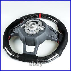 Forged Carbon Suede Steering Wheel For VW Golf/Polo GTI Jetta Scirocco/Tiguan