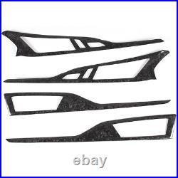 Forged Carbon fiber Interior door panel Trim Strips Cover For BMW 8 Series 19-23