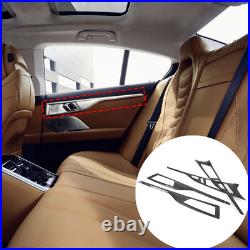 Forged Carbon fiber Interior door panel Trim Strips Cover For BMW 8 Series 19-23