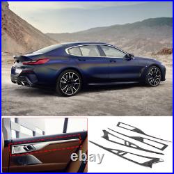 Forged Carbon fiber Interior door panel Trim Strips Cover For BMW 8 Series 19-23