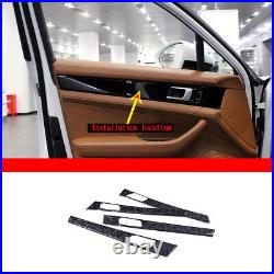 Forging Carbon Fiber Interior Door Panel Cover Trim For Porsche Panamera 17-21