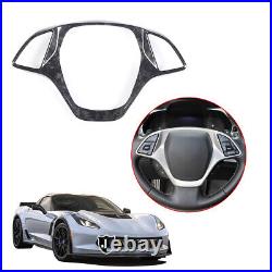Forging Carbon Fiber interior Steering Wheel Cover Trim For Corvette C7 2014-19