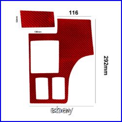 Full Car Carbon Fiber Kit Interior Trim Red For 2015-2021 Toyota Hilux 42Pcs