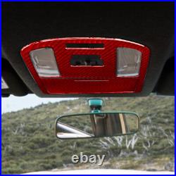 Full Car Carbon Fiber Kit Interior Trim Red For 2015-2021 Toyota Hilux 42Pcs