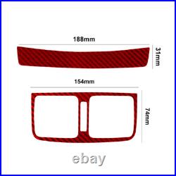 Full Car Carbon Fiber Kit Interior Trim Red For 2015-2021 Toyota Hilux 42Pcs