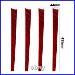 Full Car Carbon Fiber Kit Interior Trim Red For 2015-2021 Toyota Hilux 42Pcs