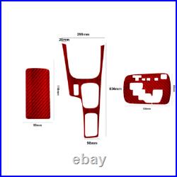 Full Car Carbon Fiber Kit Interior Trim Red For 2015-2021 Toyota Hilux 42Pcs