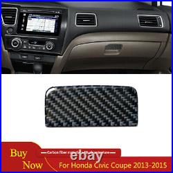 Full Interior Kit Set Cover Trim Decal For Honda Civic Coupe 13-15 Carbon Fiber