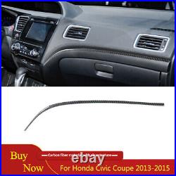 Full Interior Kit Set Cover Trim Decal For Honda Civic Coupe 13-15 Carbon Fiber