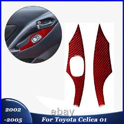 Full Set Carbon Fiber Interior Panel Console Trim Cover For Toyota Celica 2002