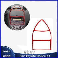 Full Set Carbon Fiber Interior Panel Console Trim Cover For Toyota Celica 2002