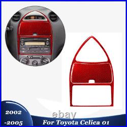 Full Set Carbon Fiber Interior Panel Console Trim Cover For Toyota Celica 2002