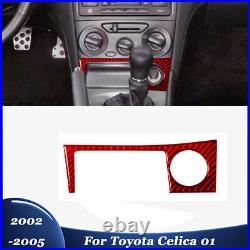 Full Set Carbon Fiber Interior Panel Console Trim Cover For Toyota Celica 2002