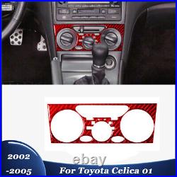 Full Set Carbon Fiber Interior Panel Console Trim Cover For Toyota Celica 2002