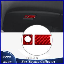 Full Set Carbon Fiber Interior Panel Console Trim Cover For Toyota Celica 2002