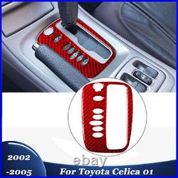 Full Set Carbon Fiber Interior Panel Console Trim Cover For Toyota Celica 2002