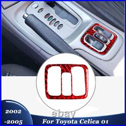 Full Set Carbon Fiber Interior Panel Console Trim Cover For Toyota Celica 2002