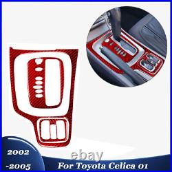 Full Set Carbon Fiber Interior Panel Console Trim Cover For Toyota Celica 2002